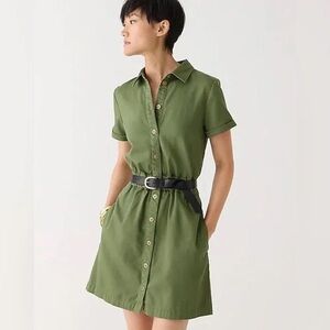 J. Crew Olive Green Utility Dress